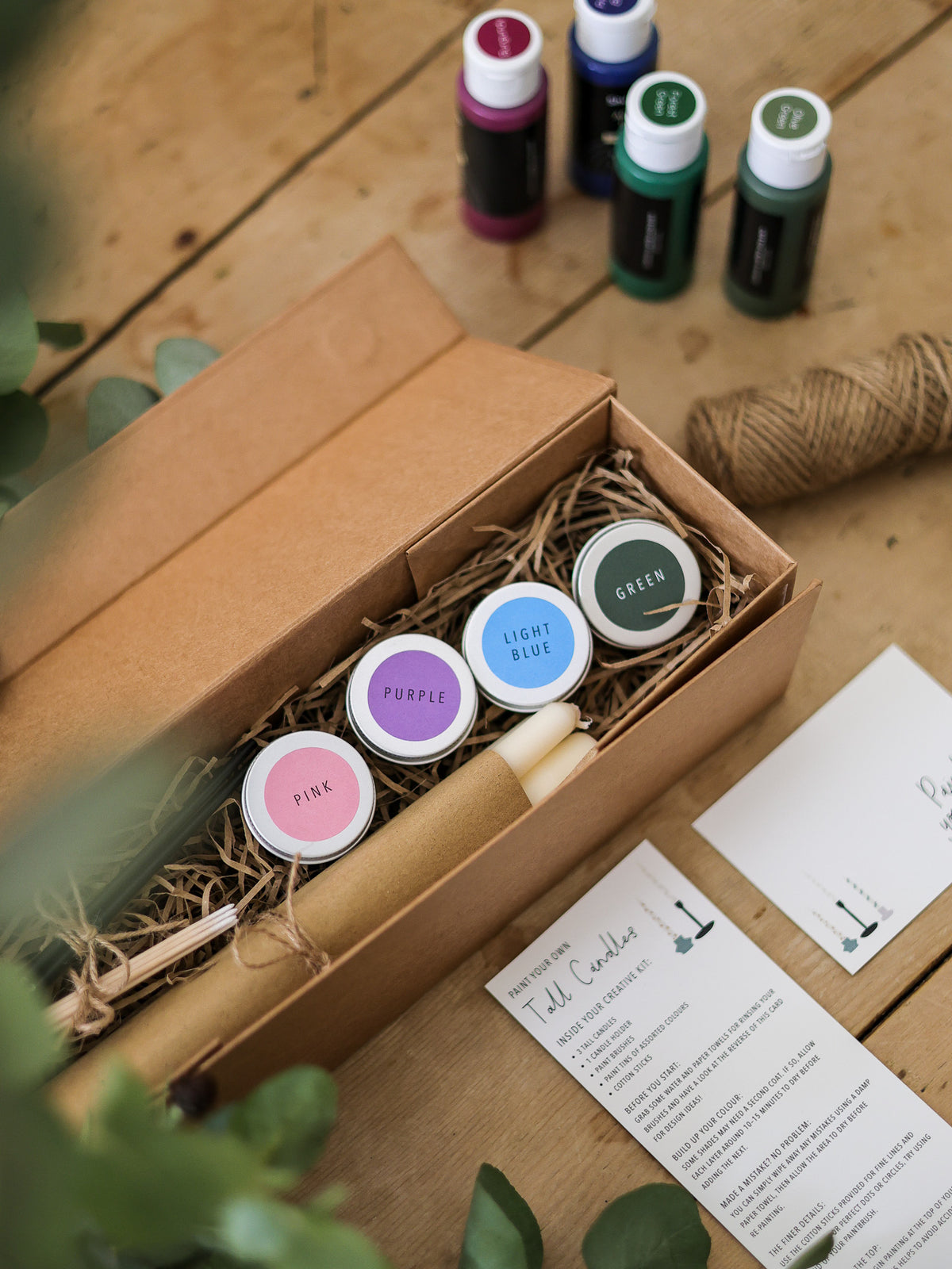 Paint Your Own Tall Candle