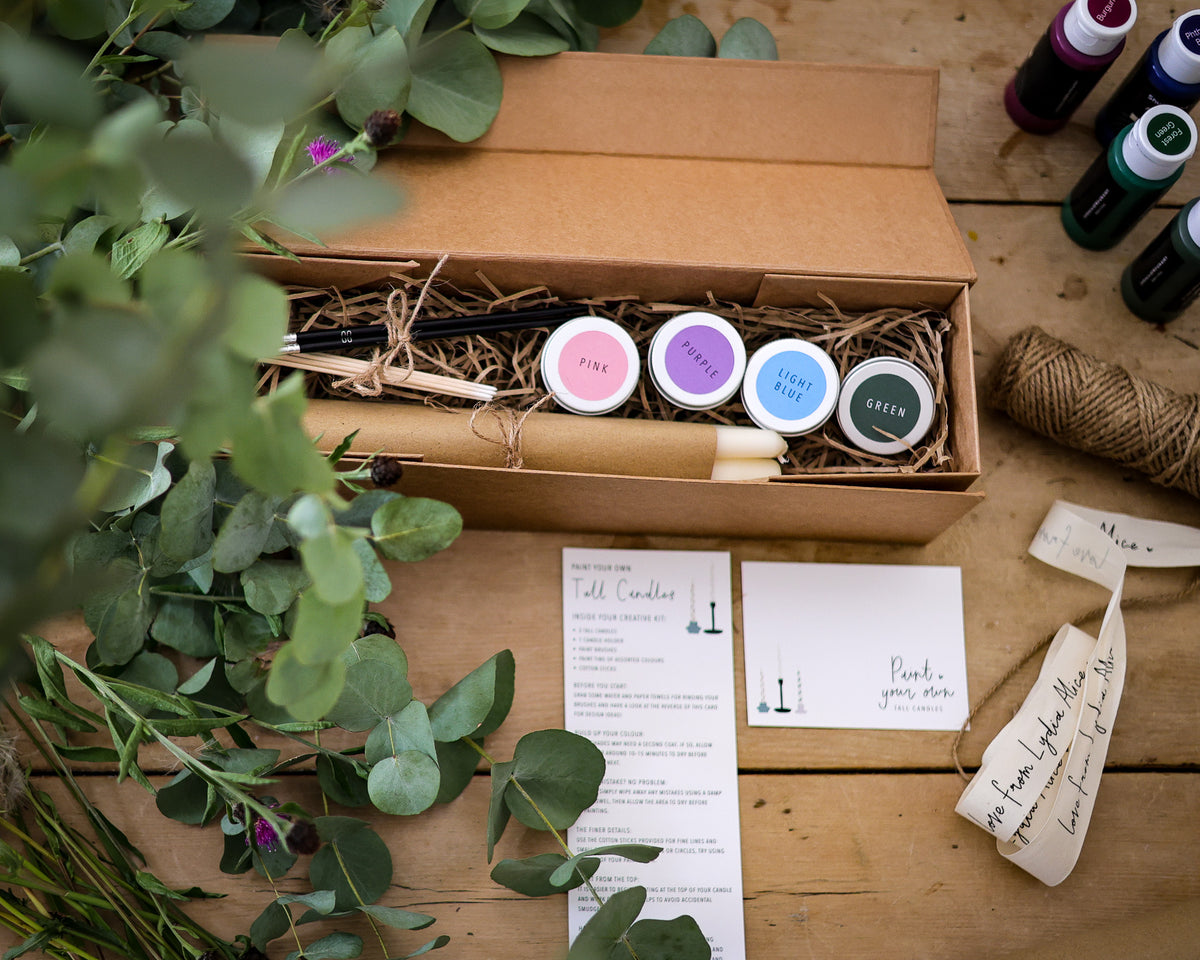 Paint Your Own Tall Candle