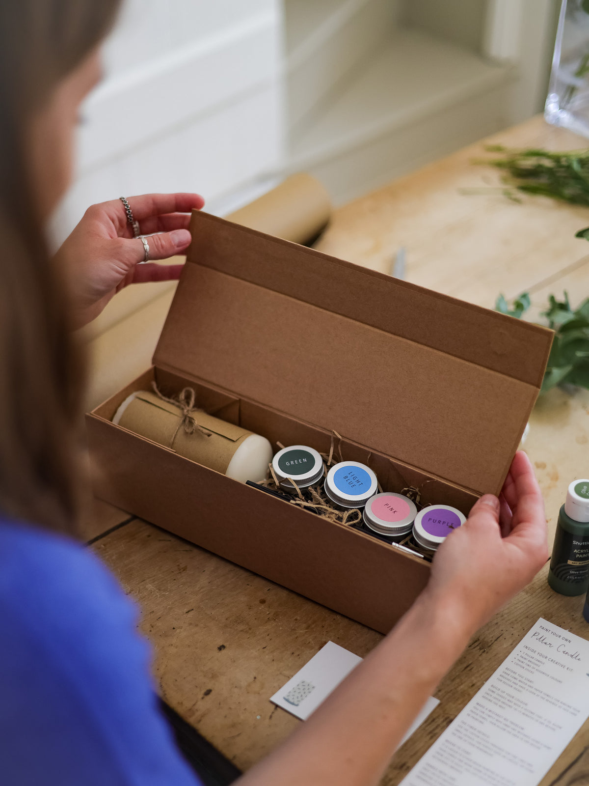 Paint Your Own Pillar Candle